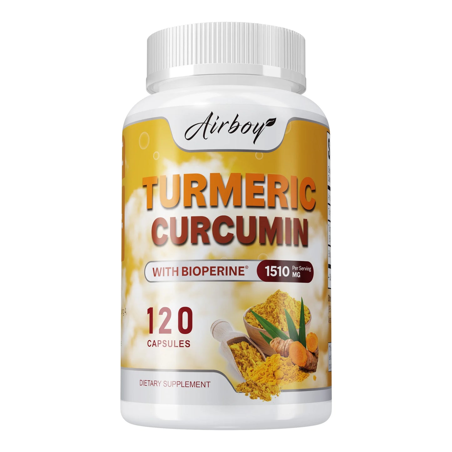 Turmeric Curcumin - Helps Relieve Muscle and Joint Pain, Antioxidant, Supports Immune, Heart,