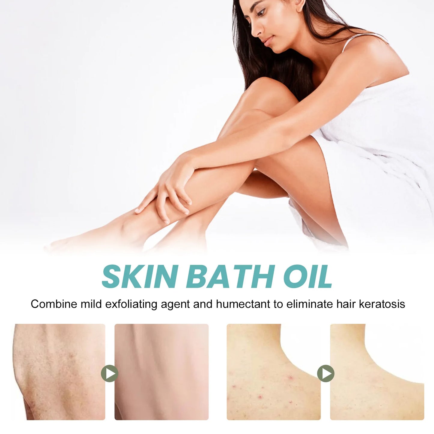 Cleansing Bath Oil Exfoliator Moisturizing Skin Repairing