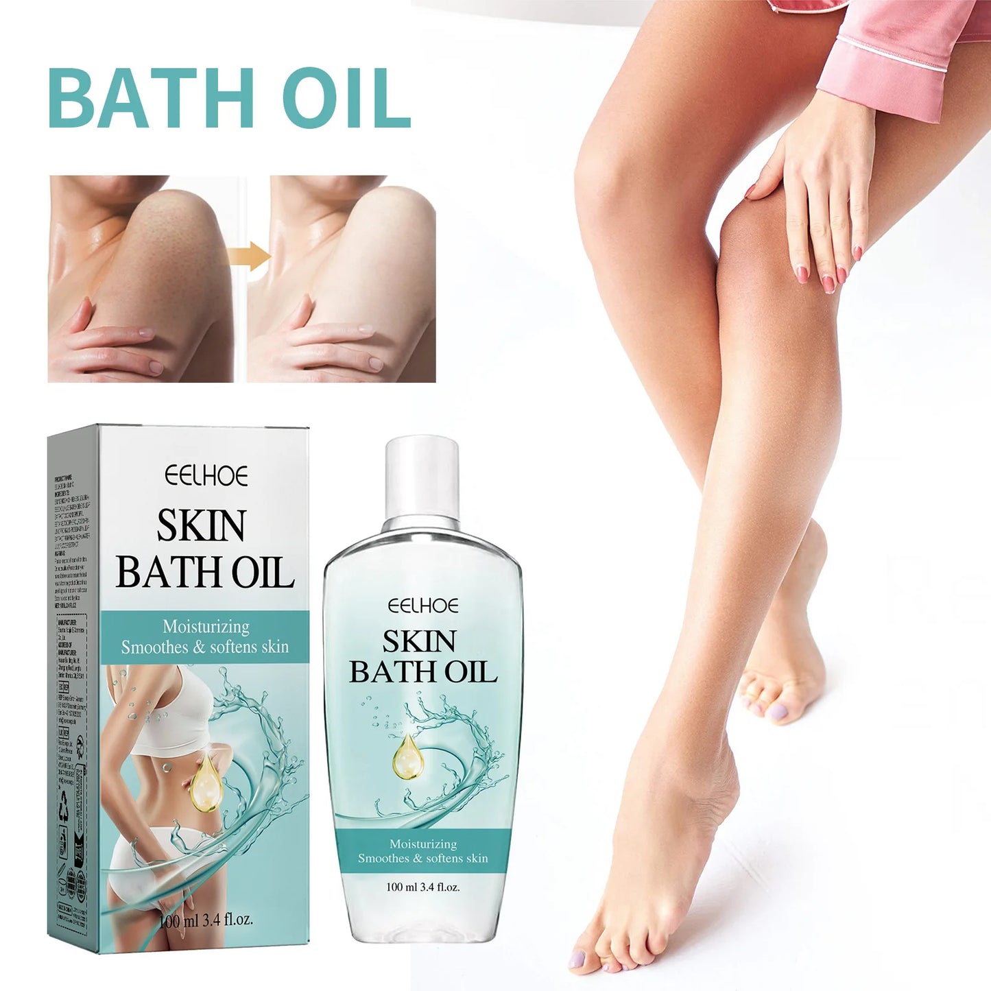 Cleansing Bath Oil Exfoliator Moisturizing Skin Repairing