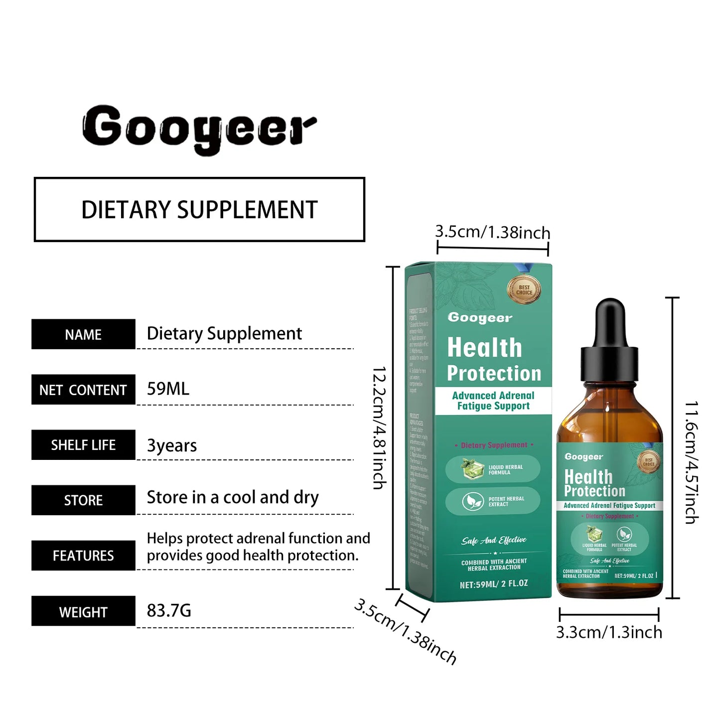 Adrenal Support Supplement, Fast Nutrient Uptake Plant Extract