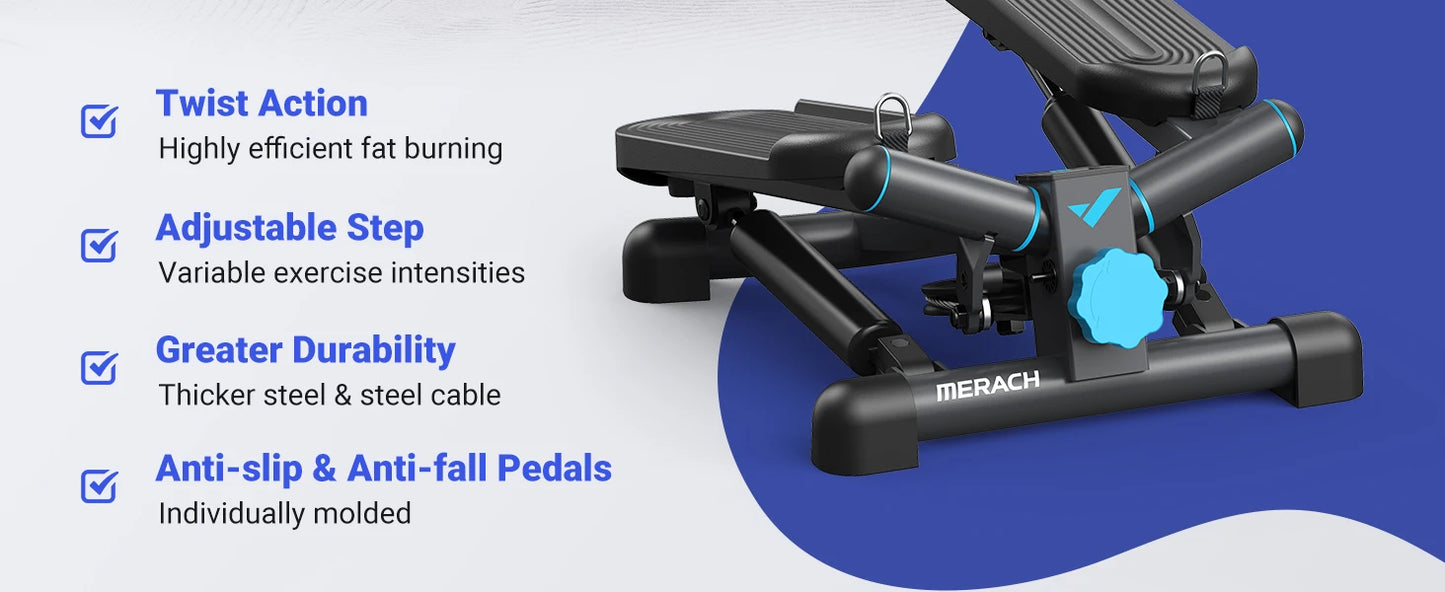 Mini Stepper r 330LBS Capacity with Resistance Band
