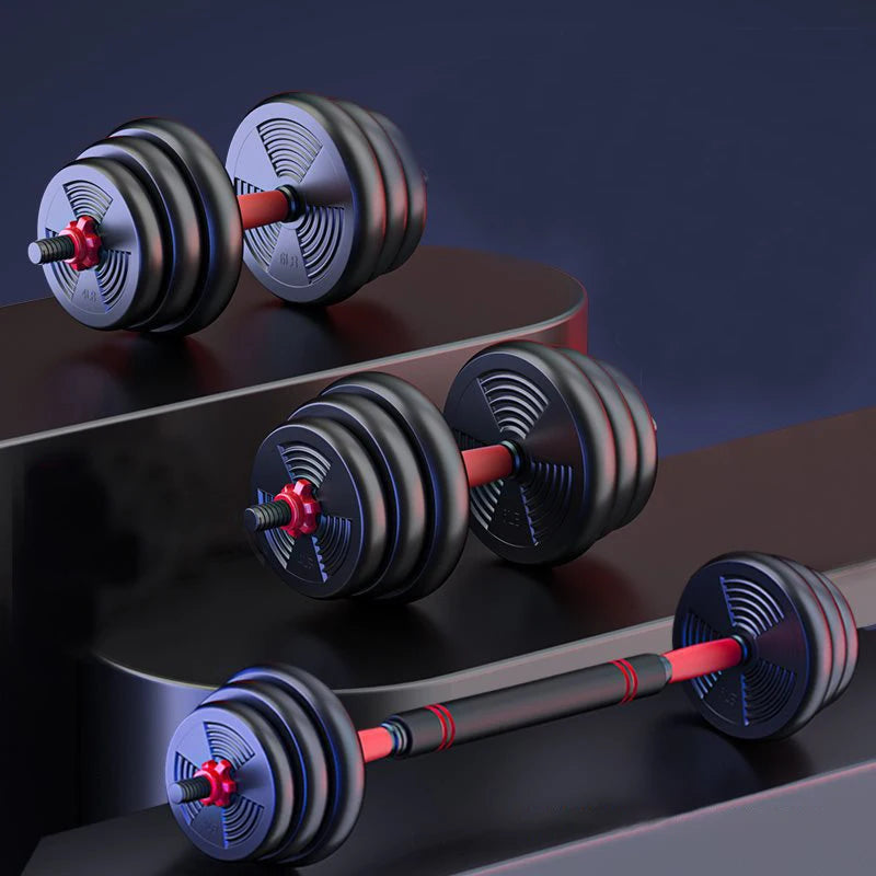Adjustable Dumbbell to Barbell Sets Strength Training