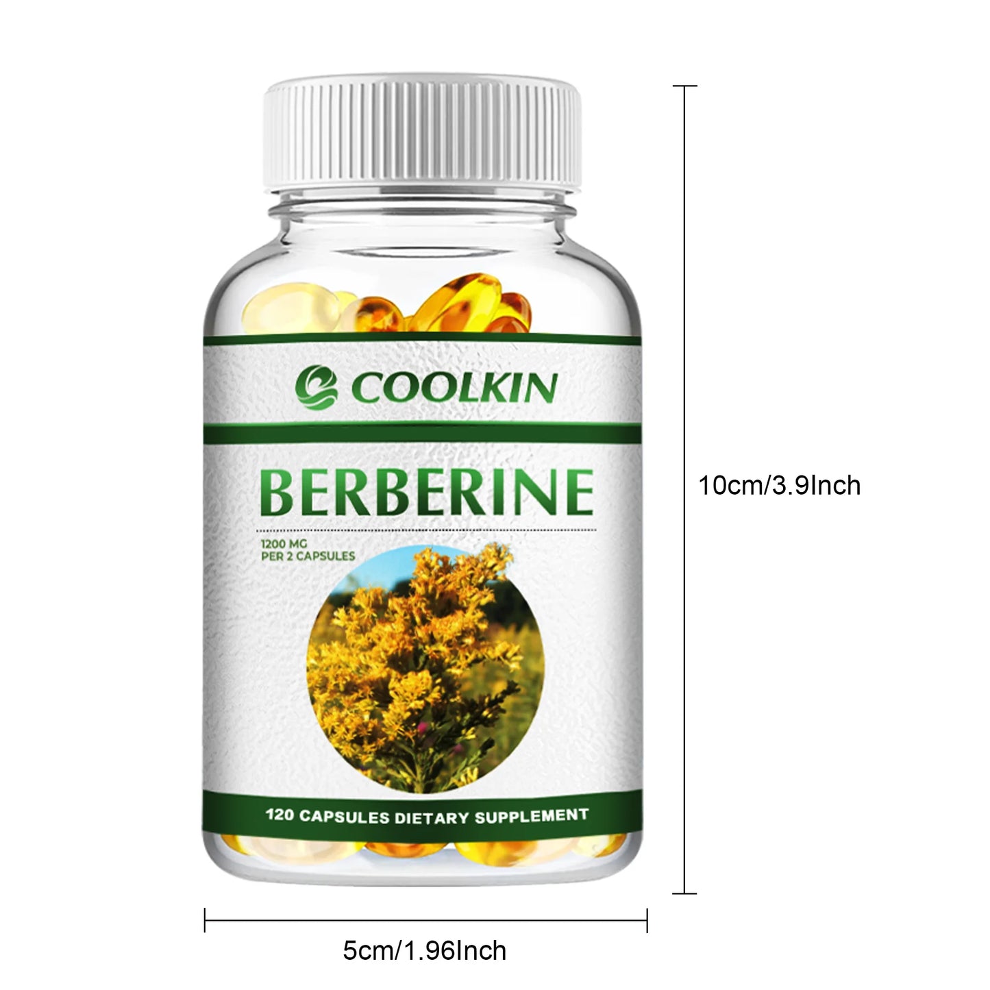 Premium Berberine Supplement - Supports Immune System, Heart & Gastrointestinal Wellness - 120 Capsules