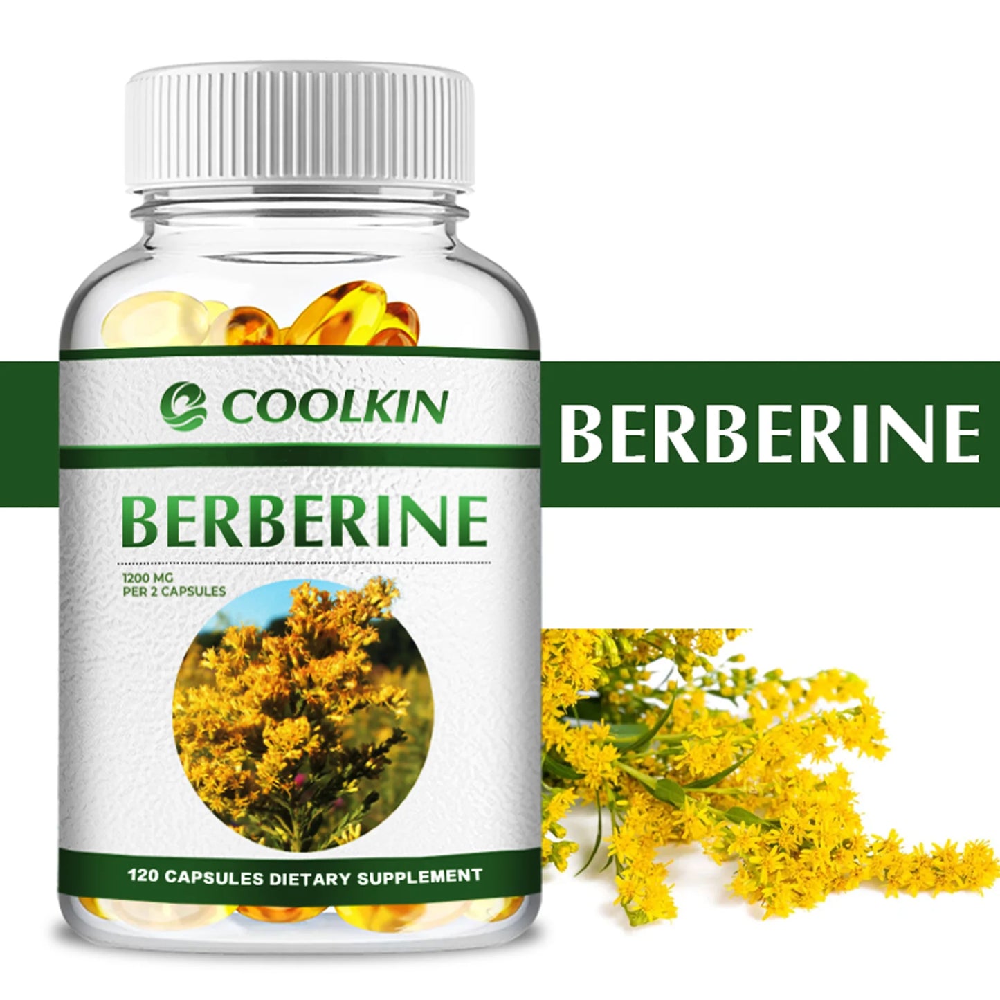 Premium Berberine Supplement - Supports Immune System, Heart & Gastrointestinal Wellness - 120 Capsules