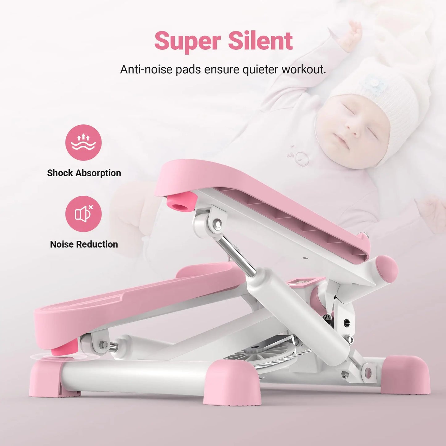 Mini Stepper r 330LBS Capacity with Resistance Band