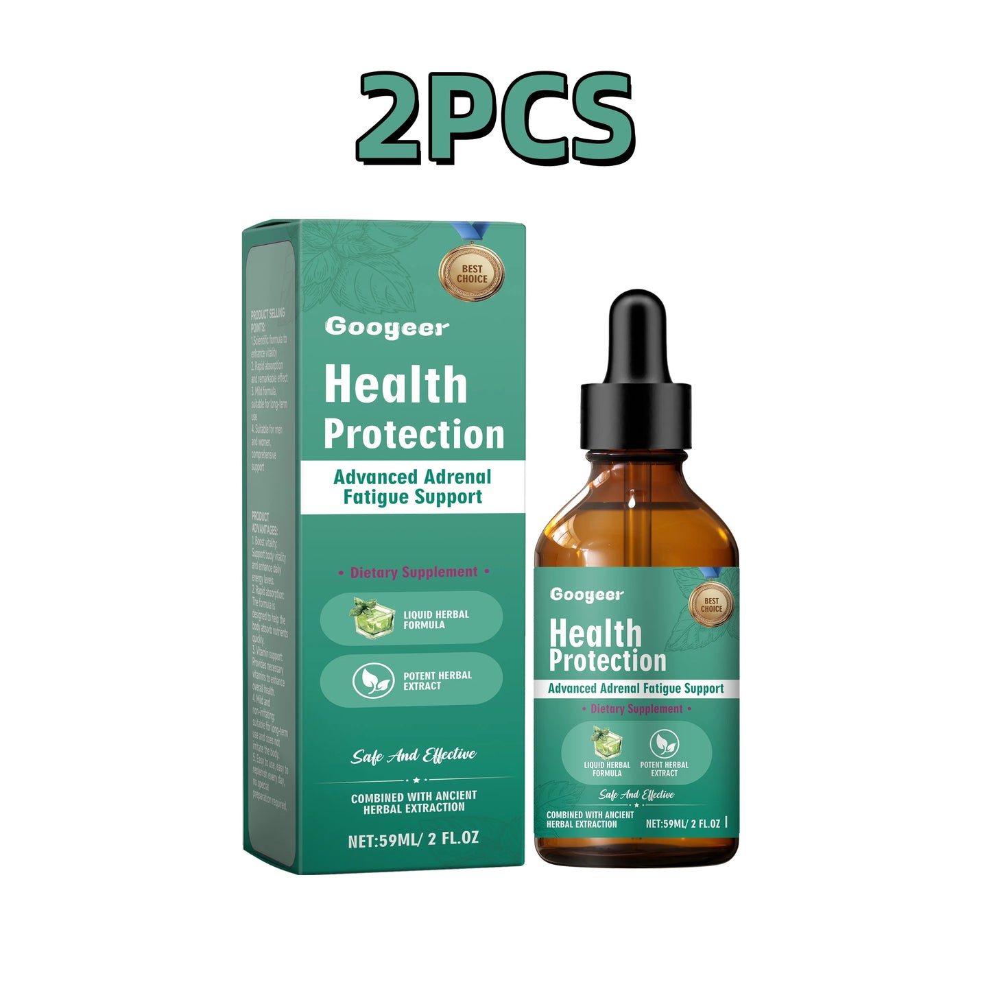 Adrenal Support Supplement, Fast Nutrient Uptake Plant Extract