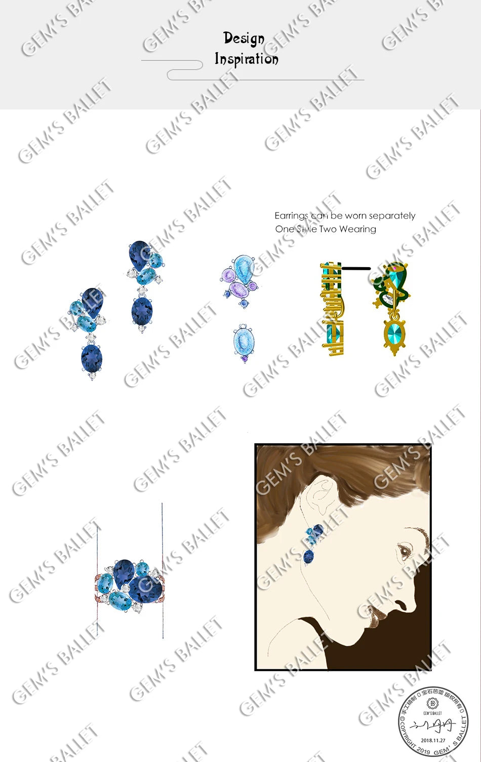 Natural Sky Blue Topaz Amethyst Rings Fine Jewelry 925 Sterling Silver Gemstone Candy Ring for Women Bijoux