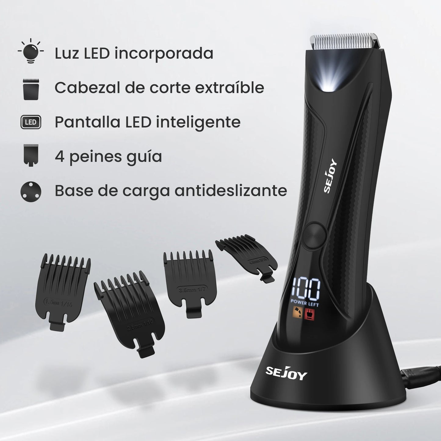 Body Hair Trimmer for Men Groin and Body Shaver Groomer Arm Beard Razor Rechargeable