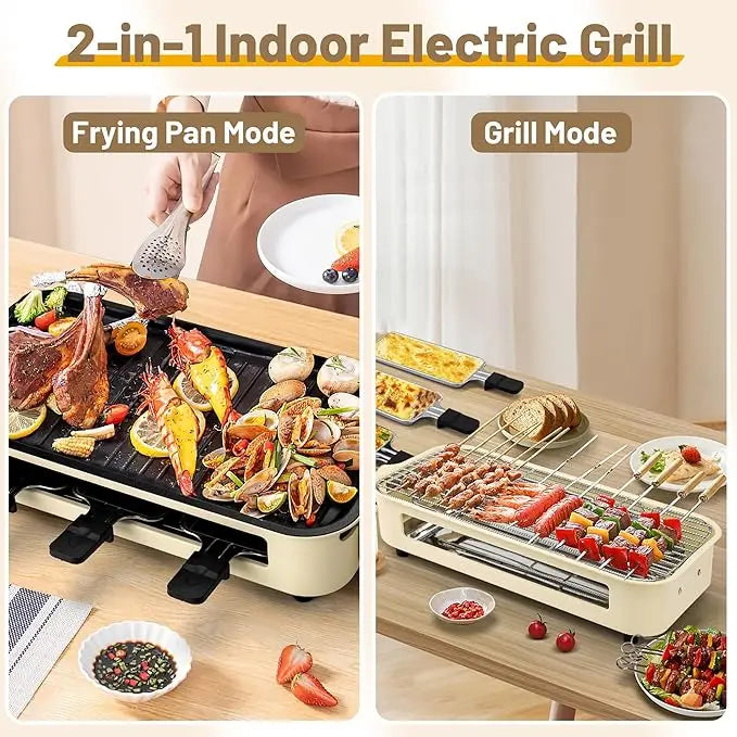 Portable Electric Smoke-free Indoor Barbecue Grill,