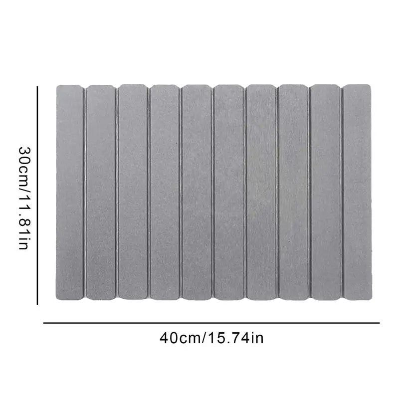 Shower Mat, Absorbent, Diatomite, Rubber backed