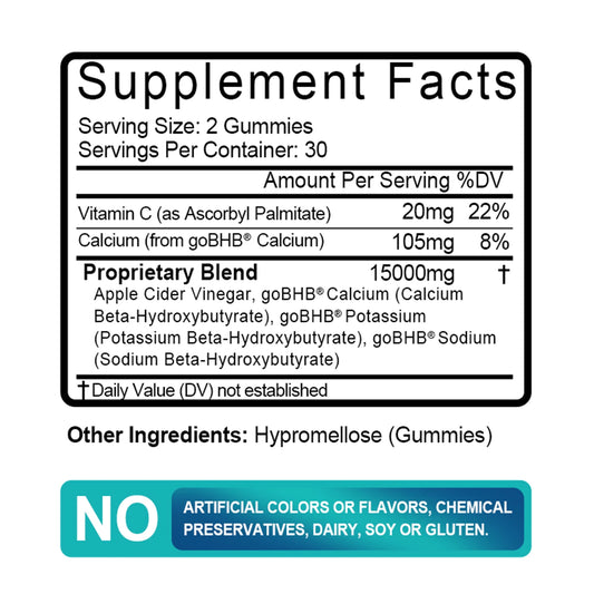 Keto Gummies - Burn Fat, Weight Management, Speed Up Metabolism, Digestive Health, Appetite Control - 60 Gummies