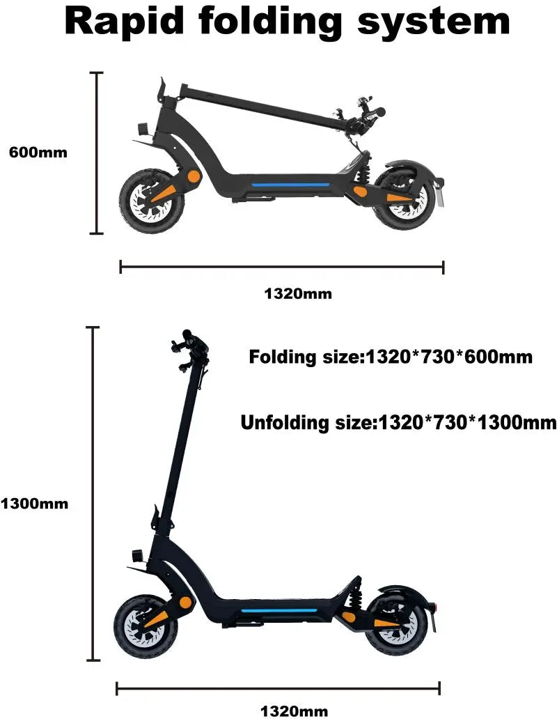 adult electric scooter, 1200W*2 motor,60v 23.4Ah,folding E-scooter, E-Mountain Scooter