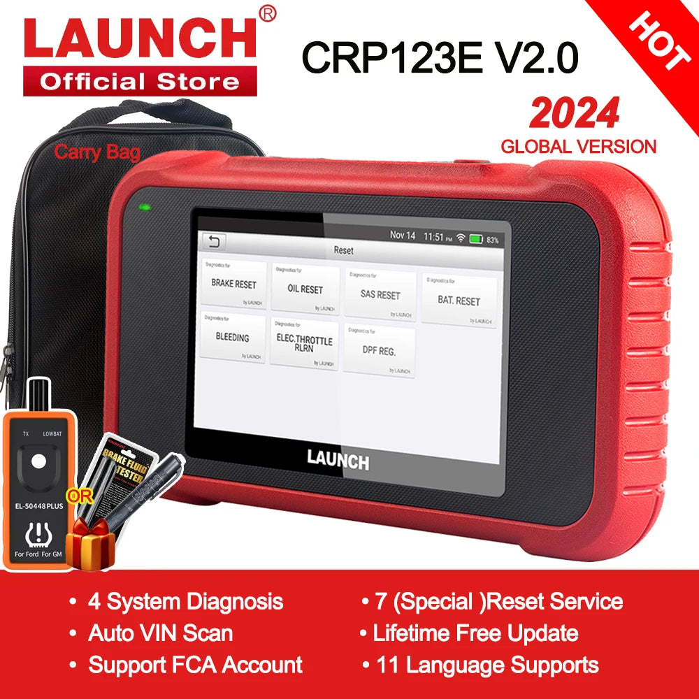 Car Diagnostic Tools Auto OBD OBD2 Scanner ENG ABS SRS AT Code Reader DPF 7 Reset Free Update Online