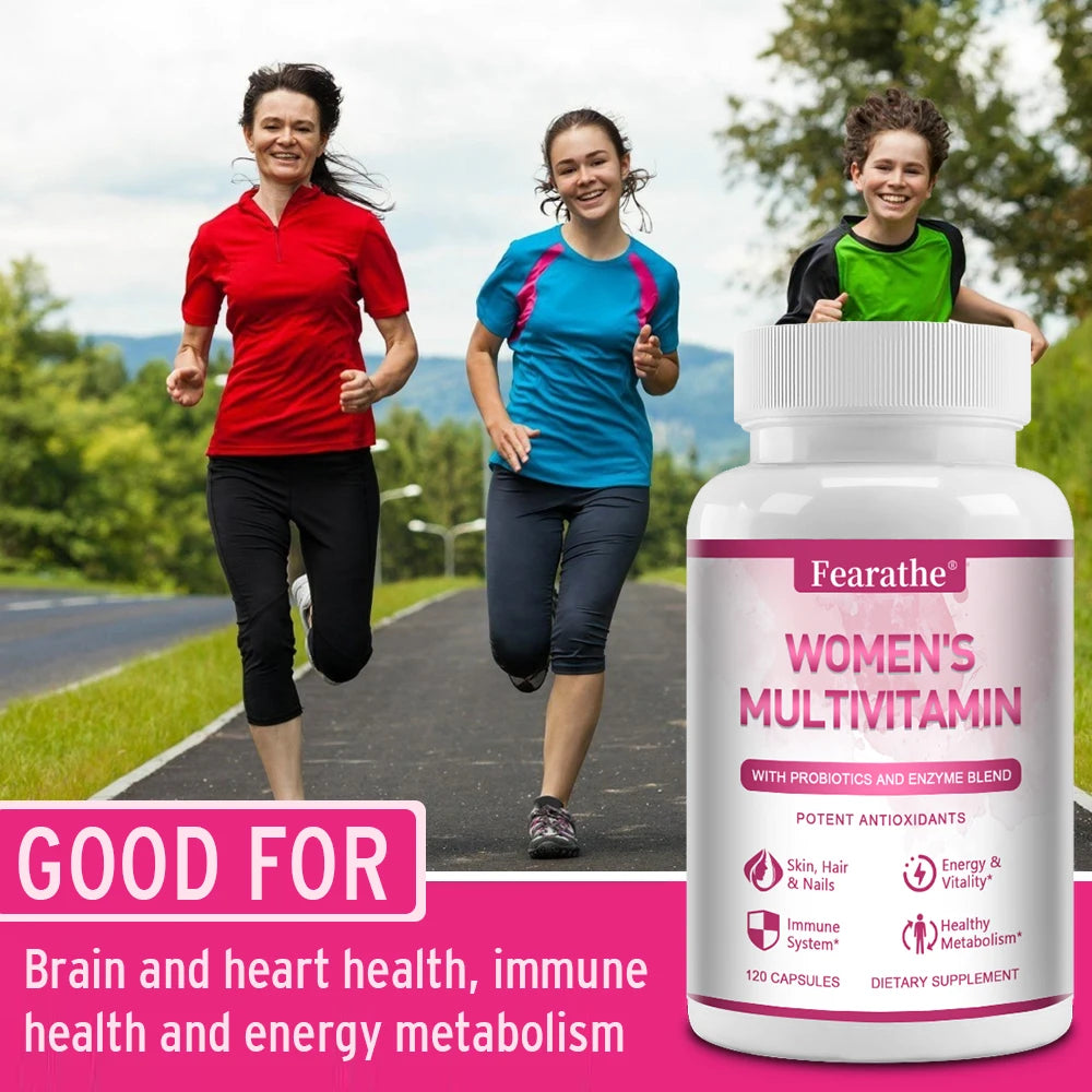Women's Multivitamin Energy Supplement, Skin, Nails, Hair,
