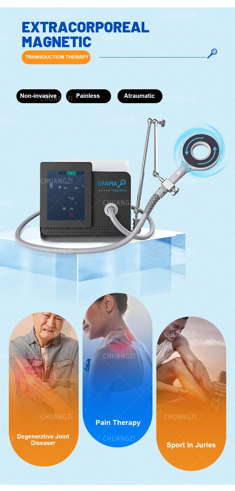 Magnetic Therapy Machine, Pain Relief, Sports Injury Relief