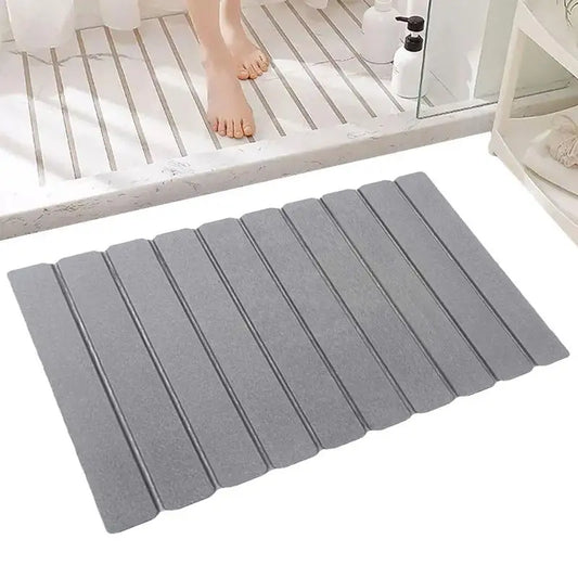 Shower Mat, Absorbent, Diatomite, Rubber backed