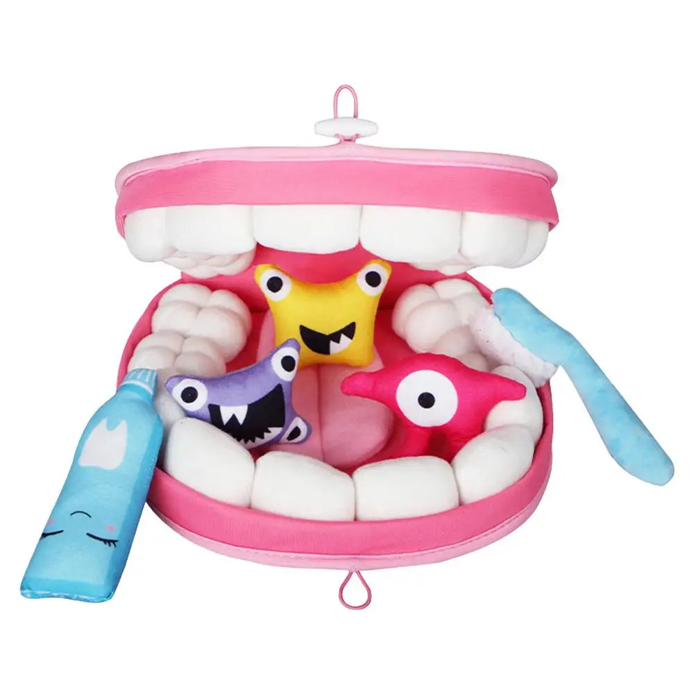 Dentist Toys for Preschool Educational Children Role Play Toys Teeth Brushing Toys Cute Early Education Cartoon Tooth Brushin