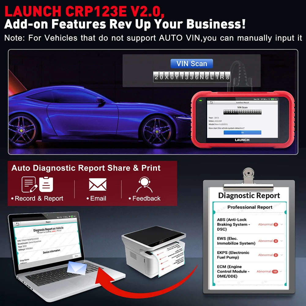 Car Diagnostic Tools Auto OBD OBD2 Scanner ENG ABS SRS AT Code Reader DPF 7 Reset Free Update Online
