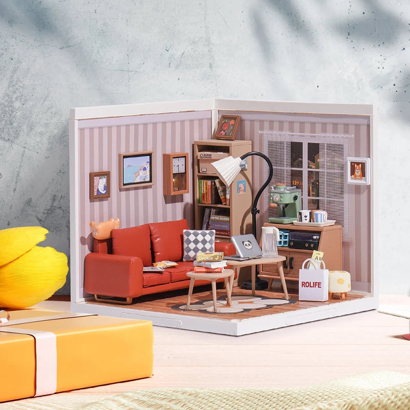 Plastic Toys 3D Puzzle Puzzle Cozy Living Lounge