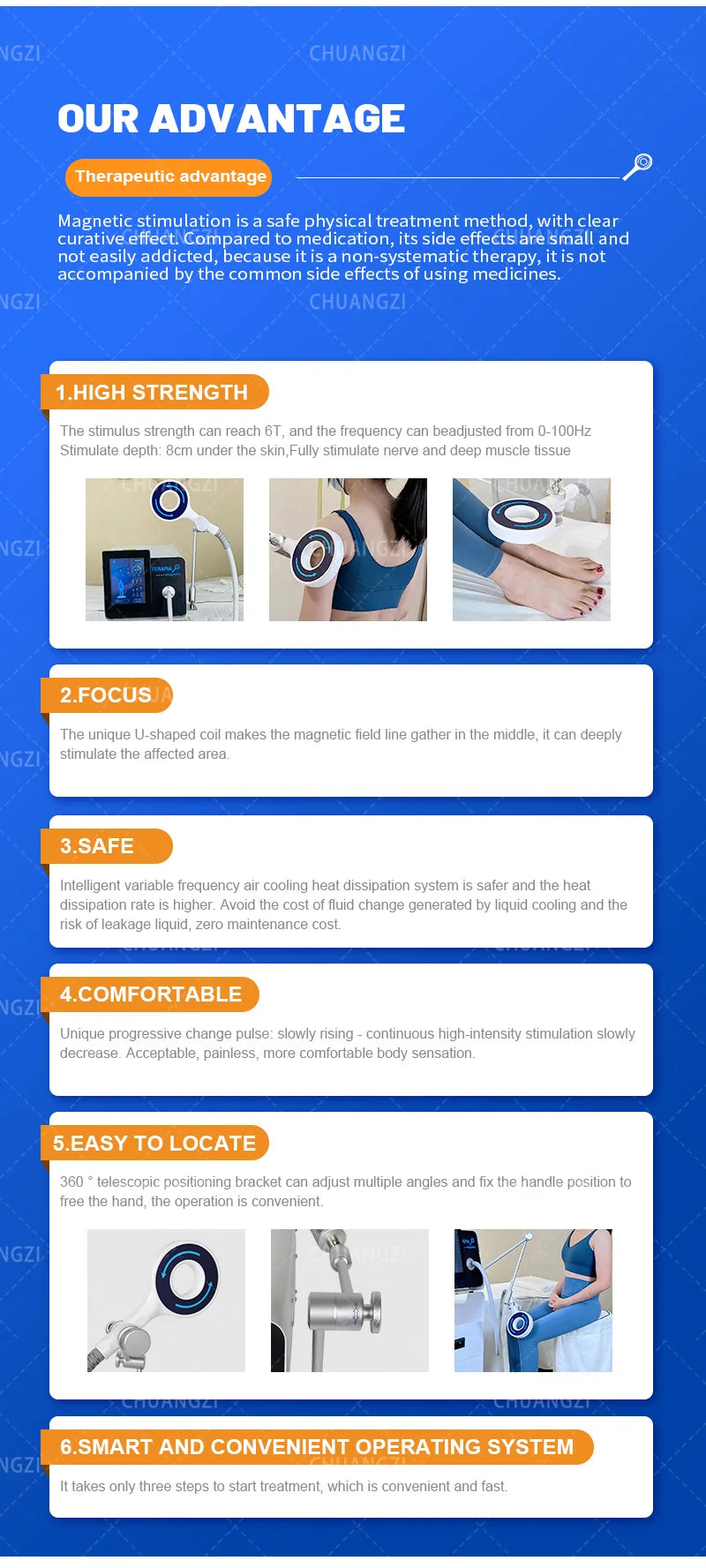 Magnetic Therapy Machine, Pain Relief, Sports Injury Relief