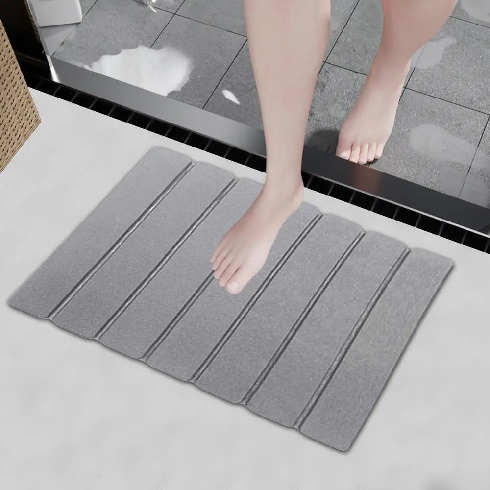 Shower Mat, Absorbent, Diatomite, Rubber backed