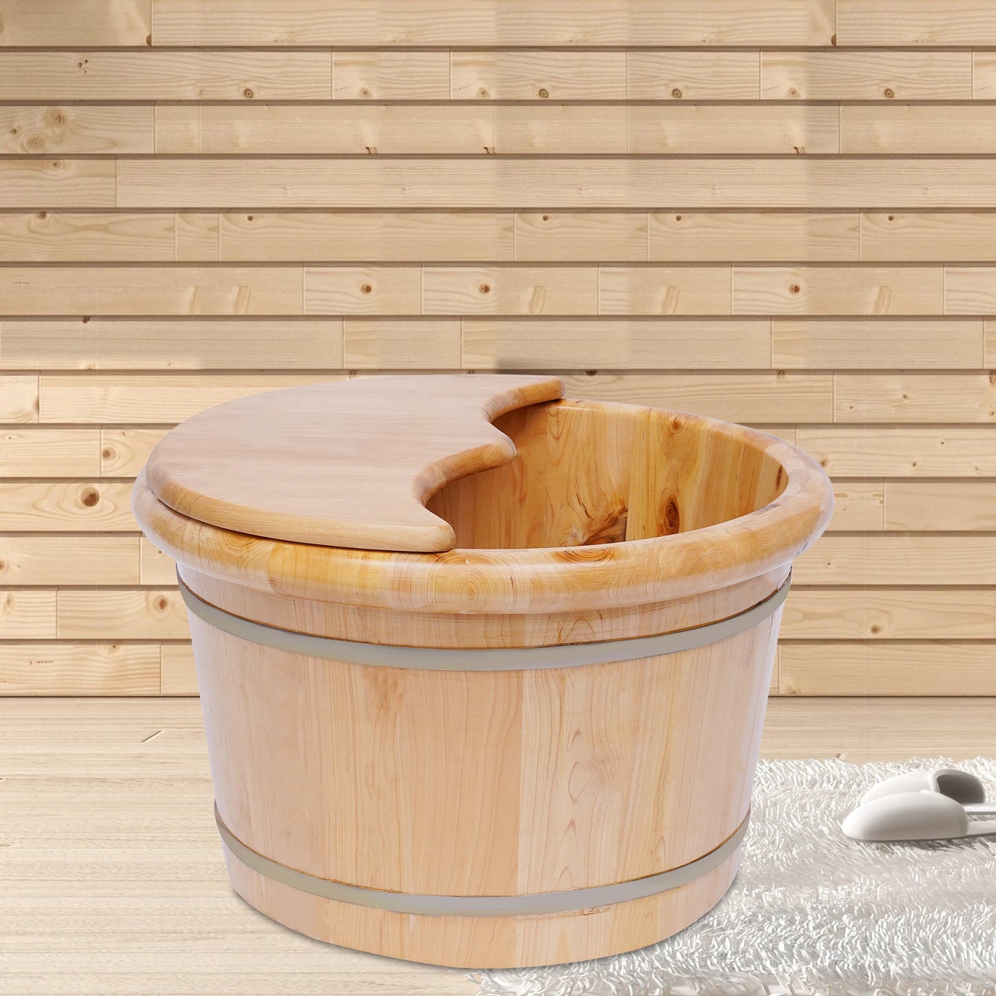 Wooden Foot Bath Massage Barrel