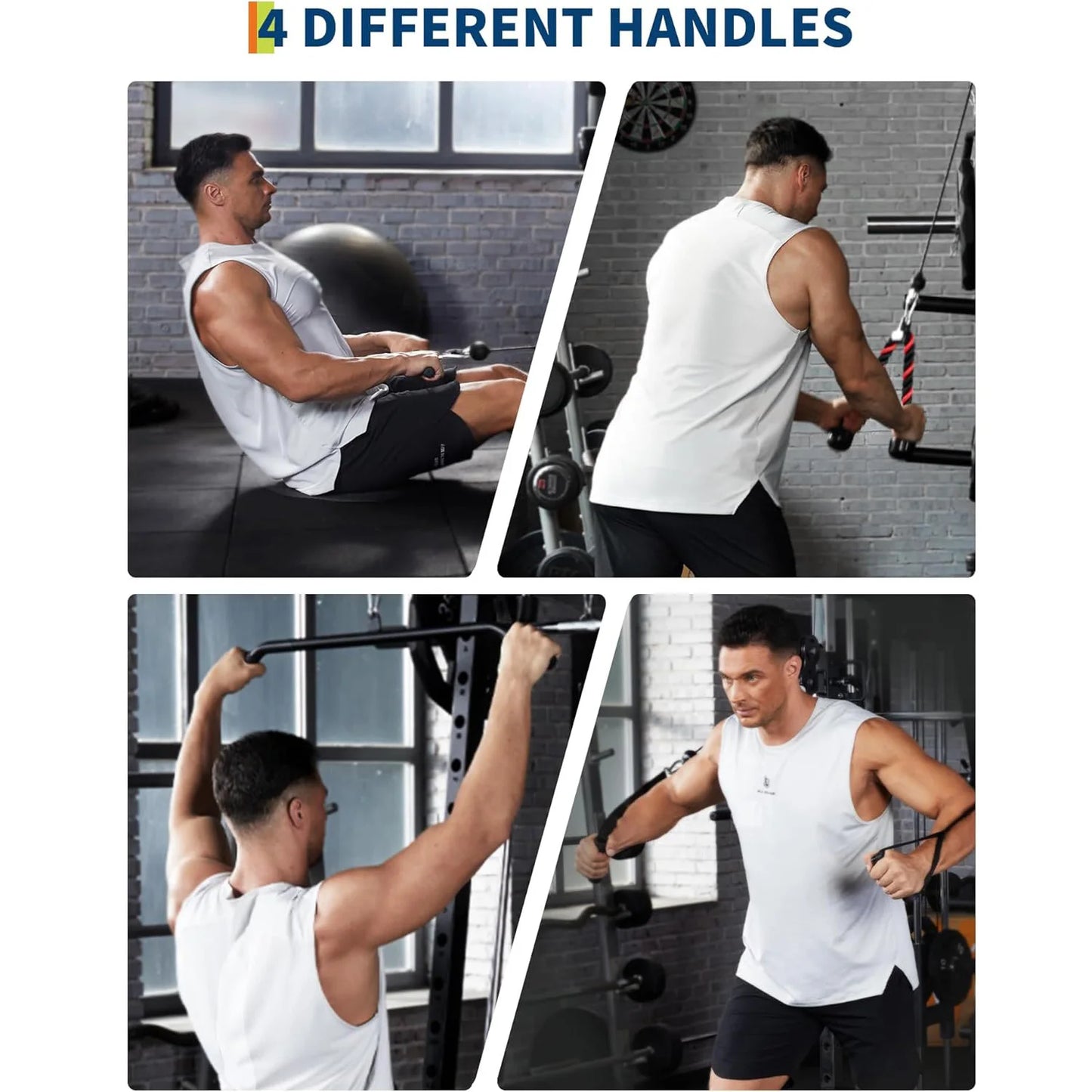 Pulley System Attachments, Arm Workouts Equipment