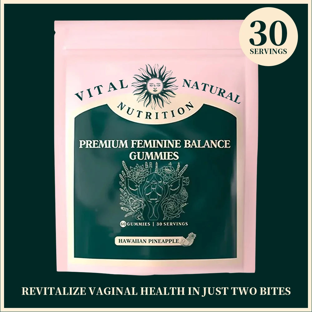 60 pieces of Vital Source Feminine Balance Gummies are selling well, caring for women preferred gift- Hawaiian Pineapple