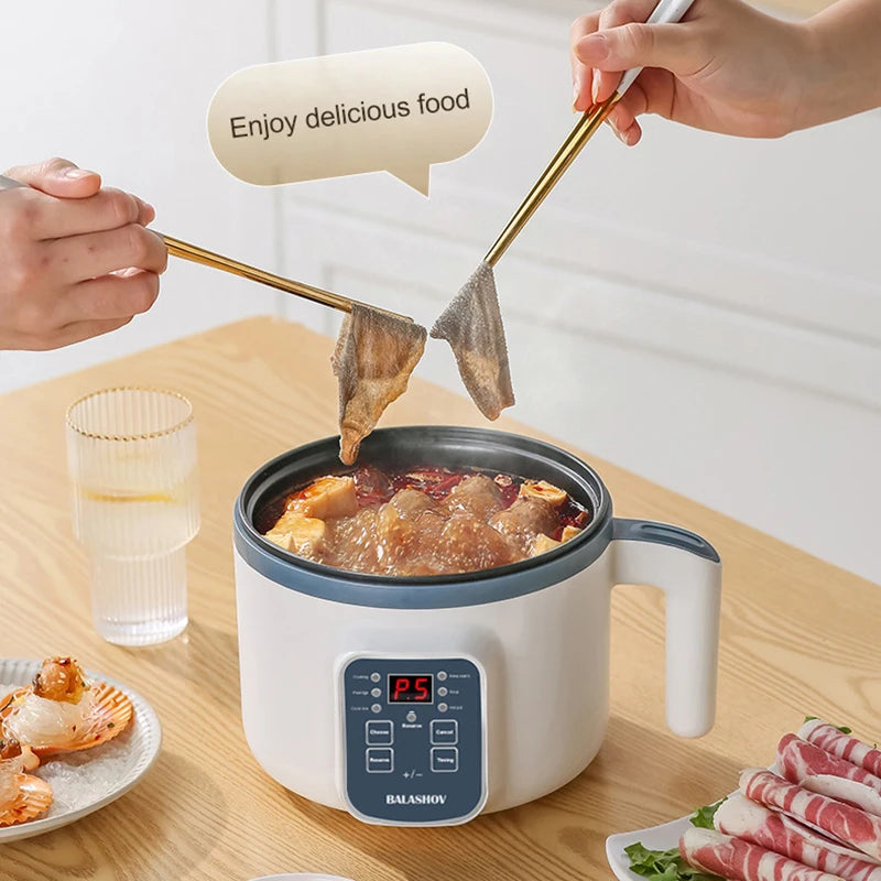 1.7L Electric Rice Cooker 1-2 People Household Non-stick Pan Single/Double Layer Hot Pot Cooking pot Electric Rice Cooker EU/US