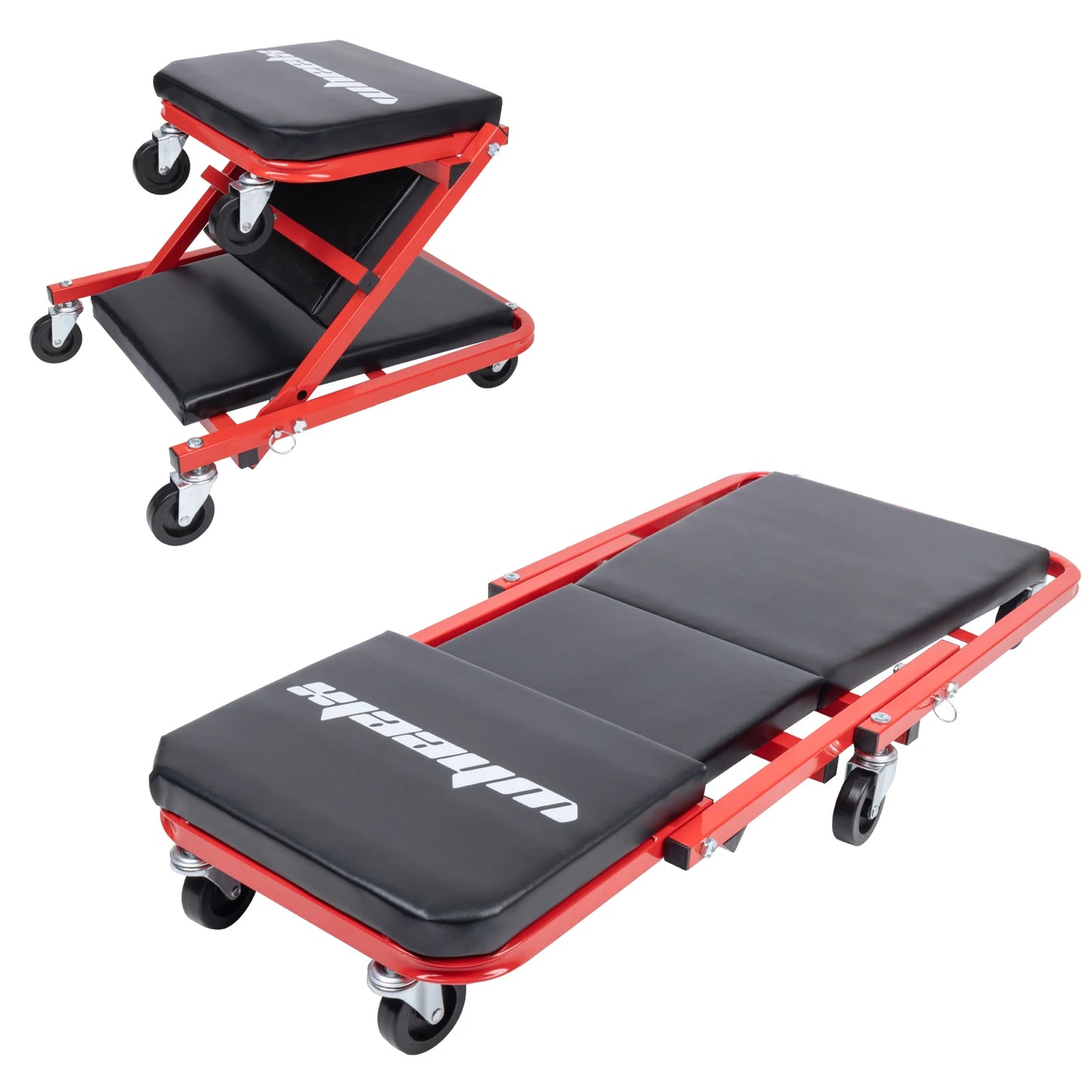3-in-1 Mechanic Foldable Garage Chair