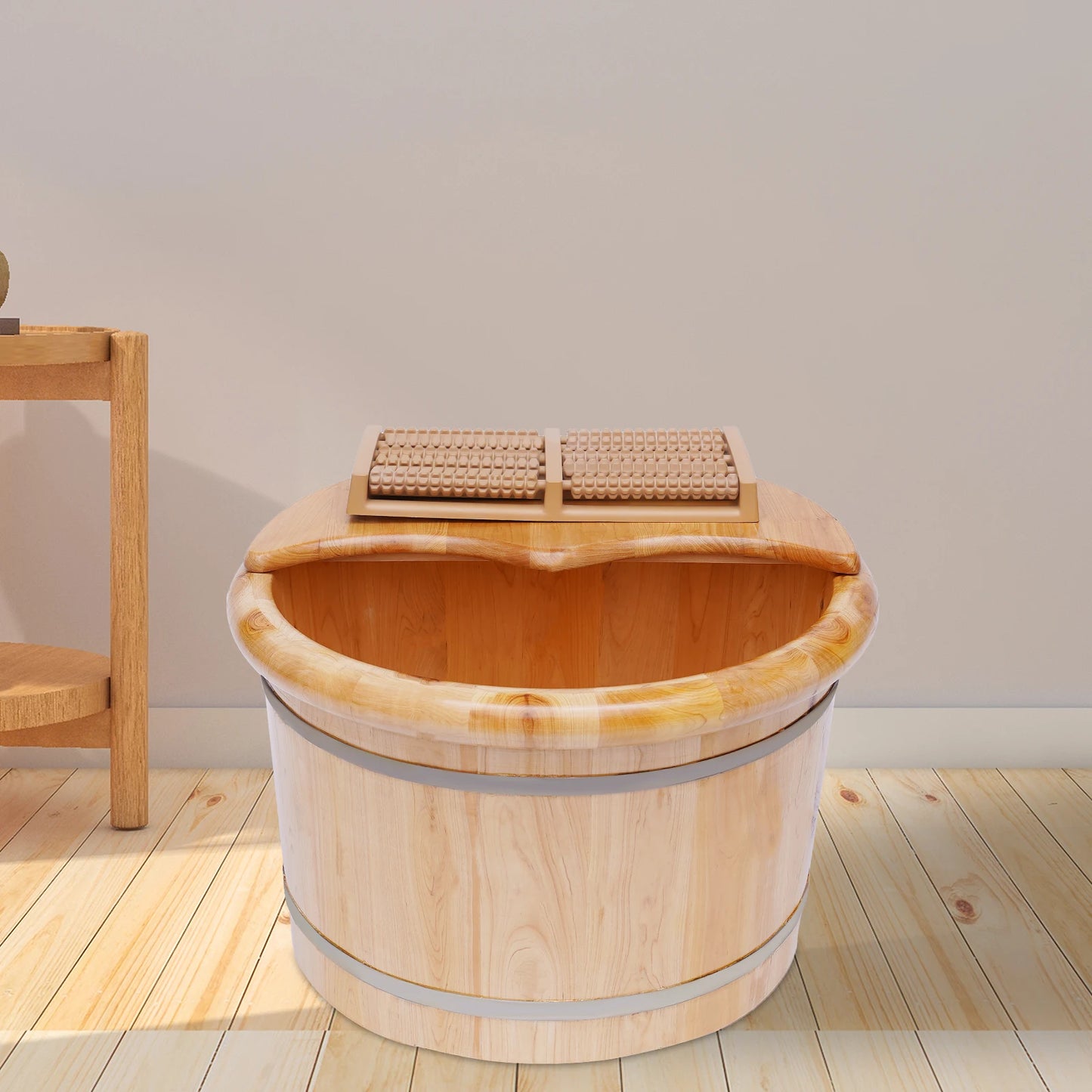 Wooden Foot Bath Massage Barrel