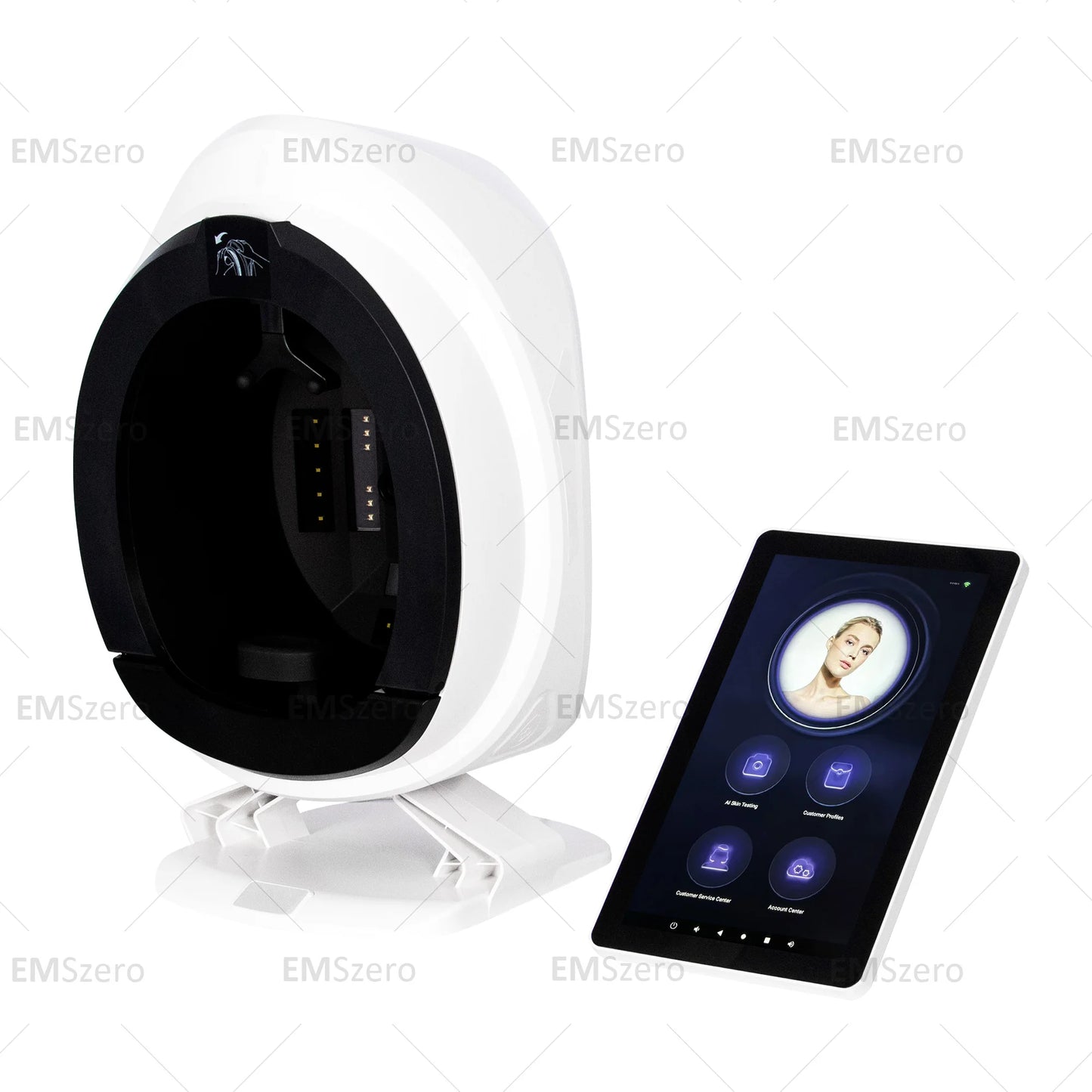 3D AI Facial Skin Analyzer Detection Skin Problem Diagnosis 8 Spectrum Professional Analysis Beauty Salon Equipment