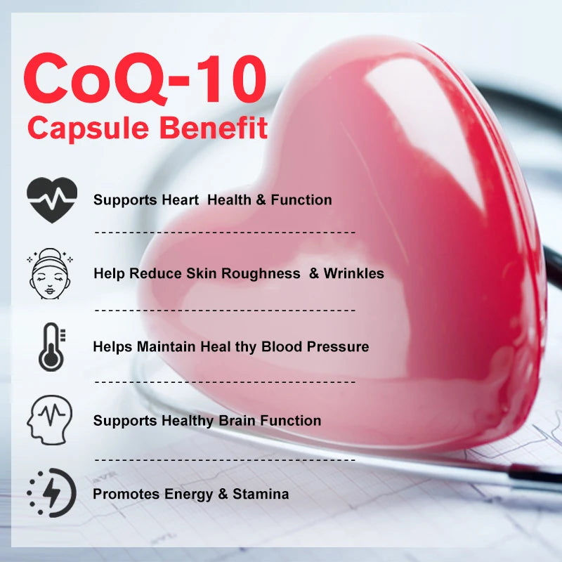 Coenzyme Q10 400 mg Antioxidant - active form for heart, immune and skin health