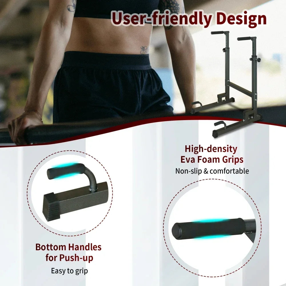PBench Pull Up Bar Stand Adjustable Height Heavy Duty Multi-Function Fitness Training Equipment