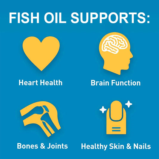 Omega-3 Fish A for Heart, Brain and Immune Support Oil, High in EPA + DH
