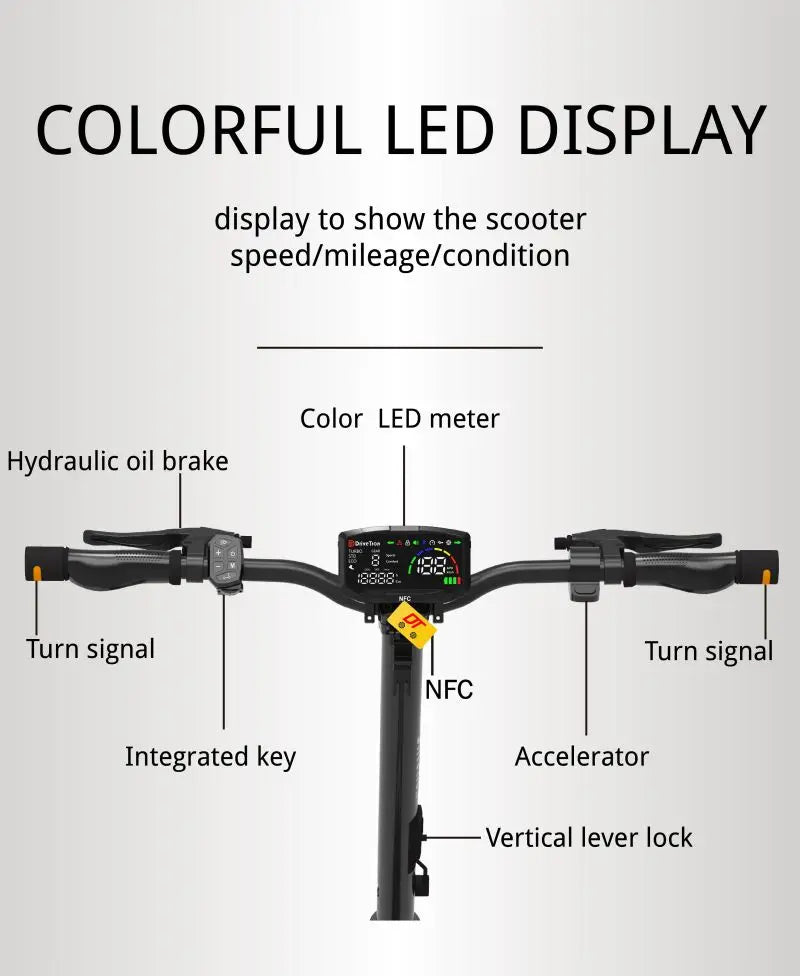 adult electric scooter, 1200W*2 motor,60v 23.4Ah,folding E-scooter, E-Mountain Scooter