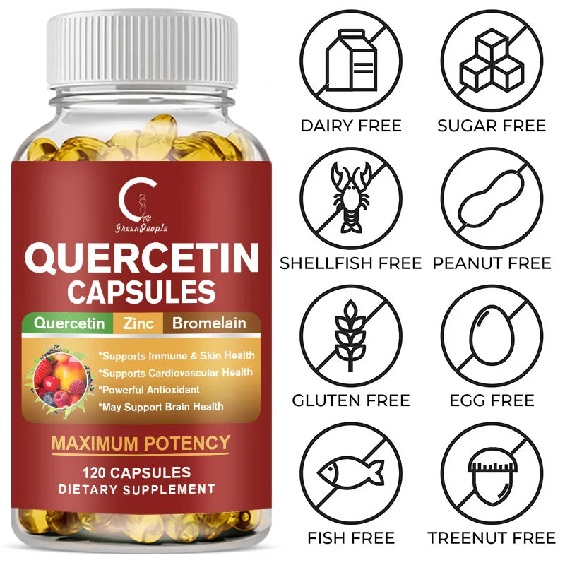 Quercetin with Bromelain Capsule- Non-GMO
