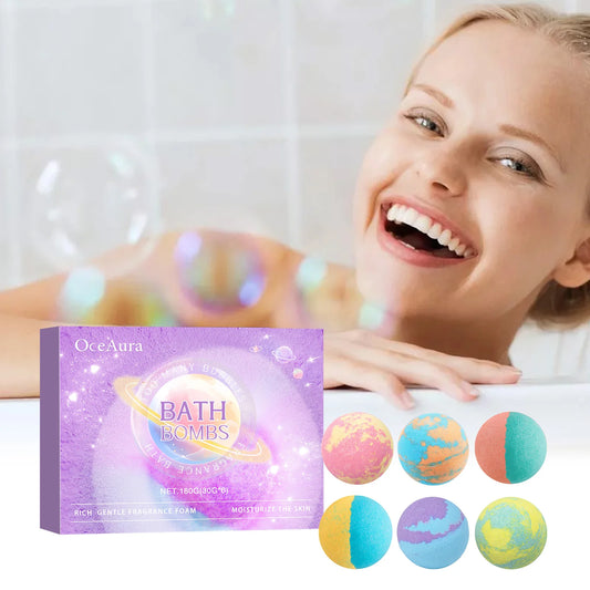 Bubble Salt Bath Ball Fragrance Moisturize Nourish Skin