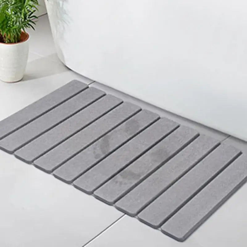 Shower Mat, Absorbent, Diatomite, Rubber backed