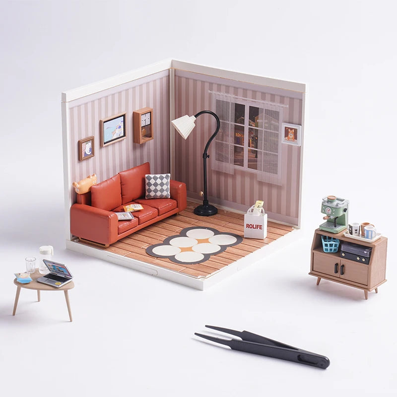 Plastic Toys 3D Puzzle Puzzle Cozy Living Lounge