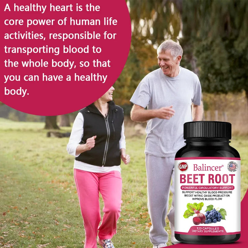 Beet Root Powder Extract + Black Pepper, Vitamin and Mineral Supplement,, Blood Pressure Health