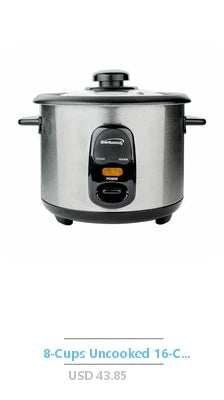 Cup Uncooked / 12-Cup Cooked Rice Cooker with Nonstick Inner Pot