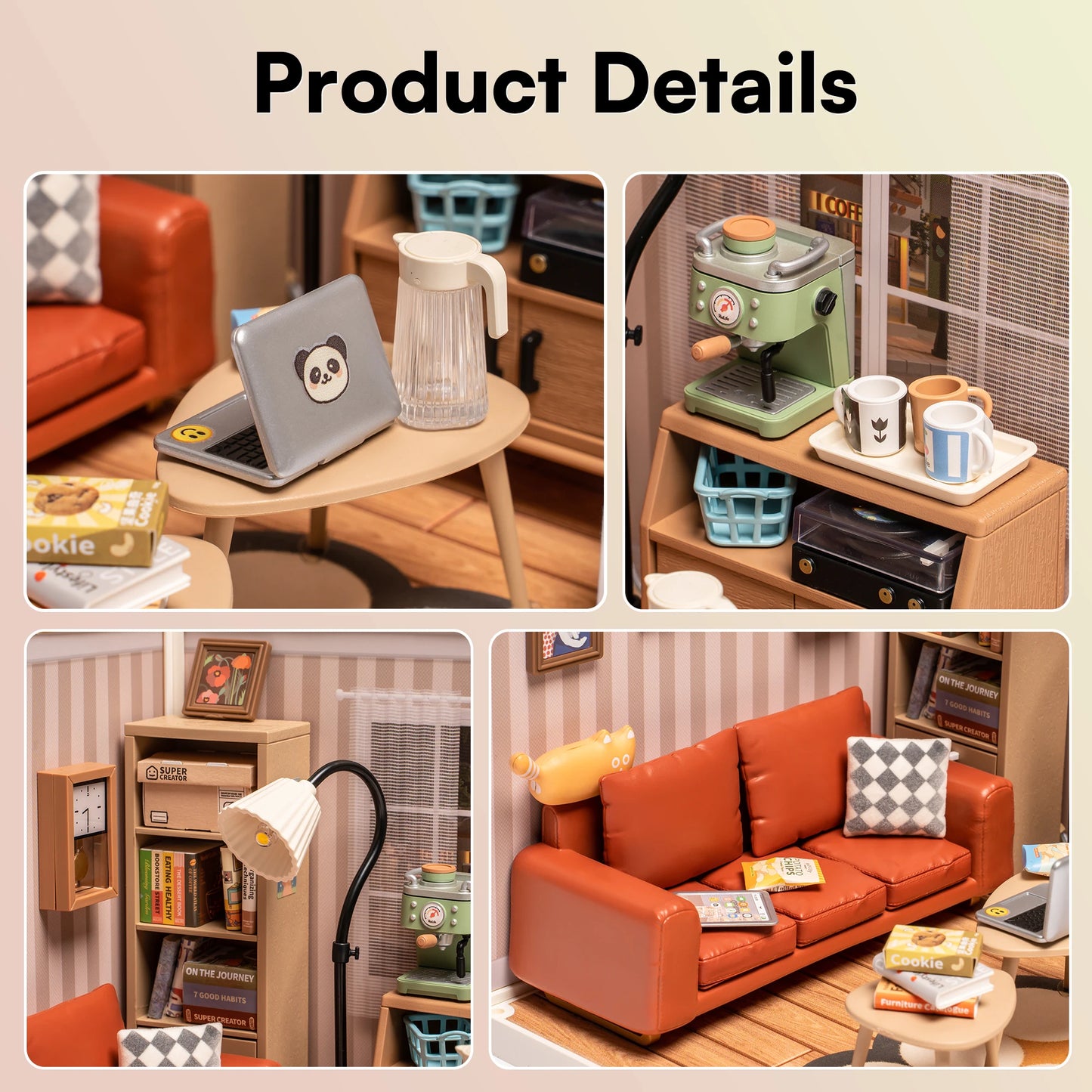 Plastic Toys 3D Puzzle Puzzle Cozy Living Lounge