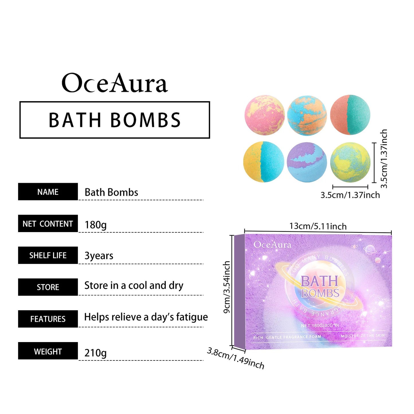 Bubble Salt Bath Ball Fragrance Moisturize Nourish Skin