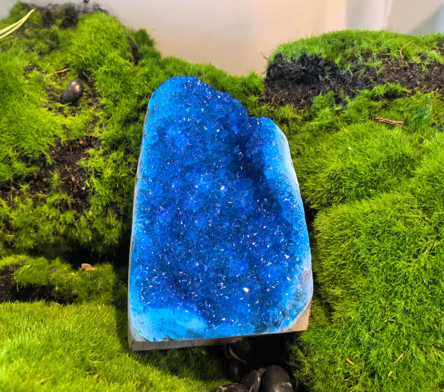 Natural BLUE Crystal Geode