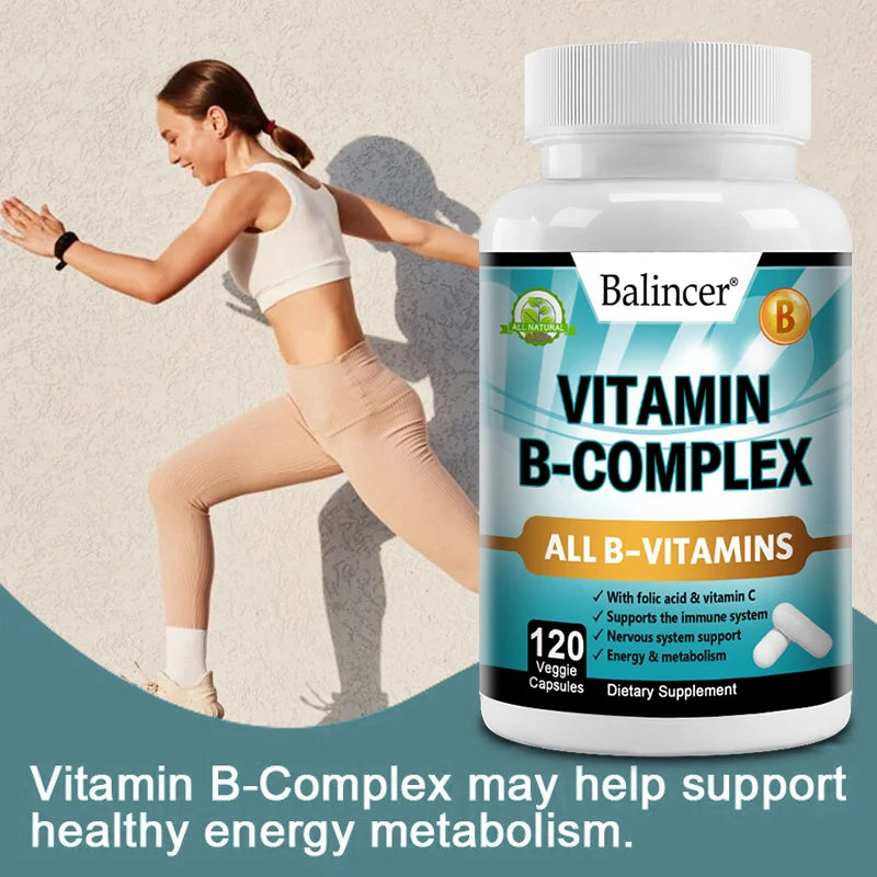 B Vitamins, Folic Acid & Vitamin C Supplement, Immune System Support, Mood Support
