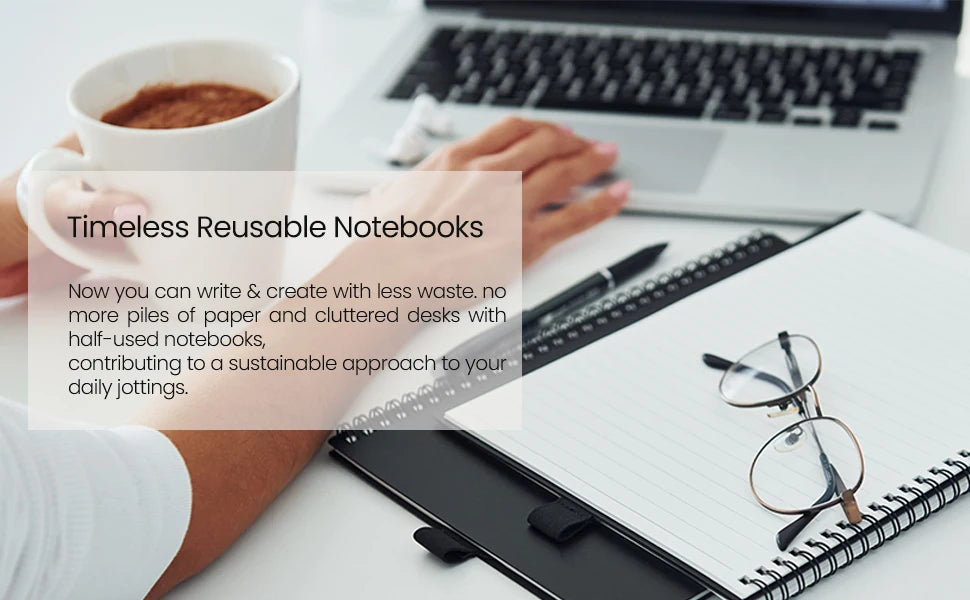 Reusable Smart Notebook, Rewritable Notepad for Student