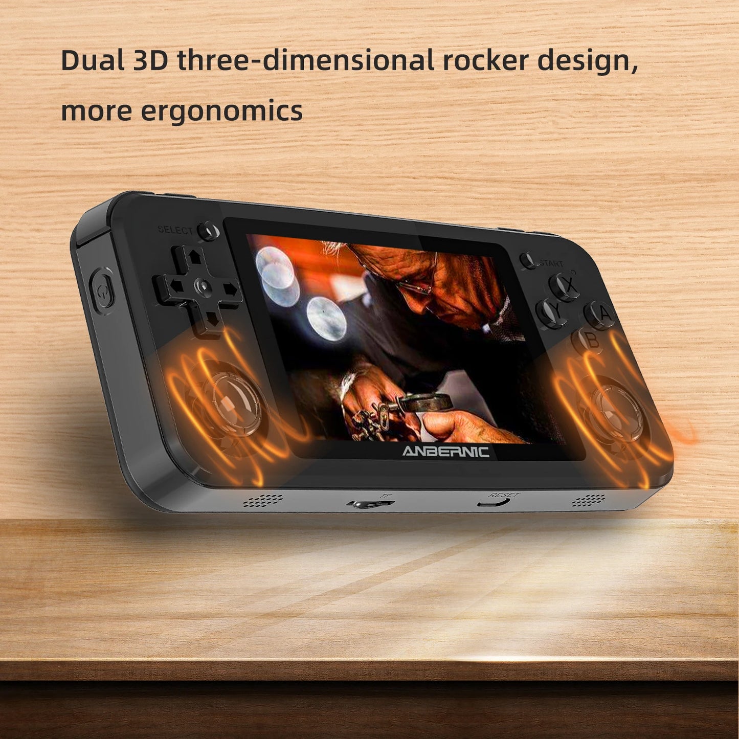 Handheld Retro Game Console RK3326 3.5 Inch IPS Screen 64G TF Card 2500 Classic Games 3500 mAh