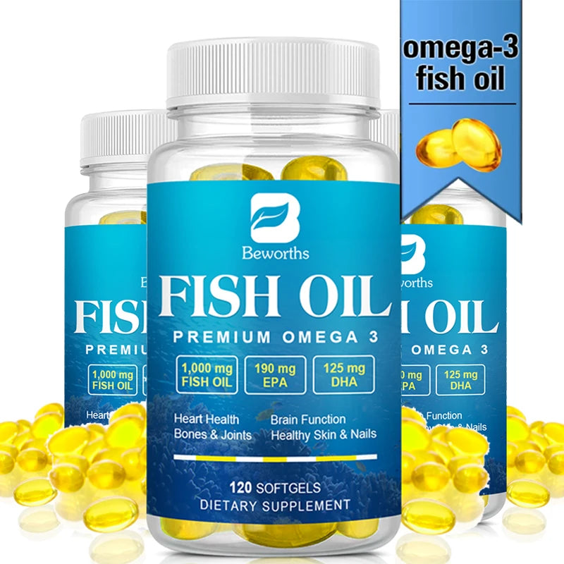 Omega-3 Fish A for Heart, Brain and Immune Support Oil, High in EPA + DH
