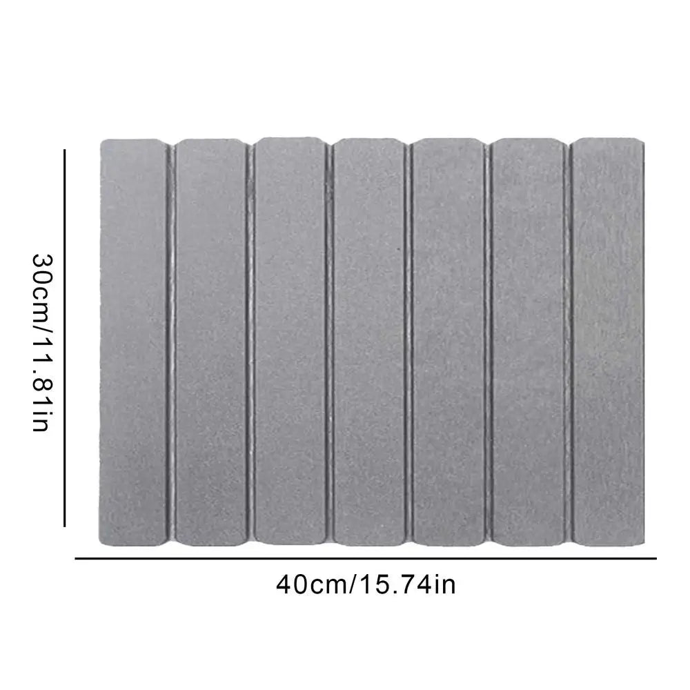Shower Mat, Absorbent, Diatomite, Rubber backed